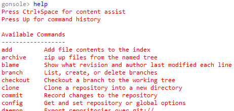 Some More Enhancements for Gonsole